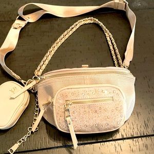 Steve Madden blush sparkle purse